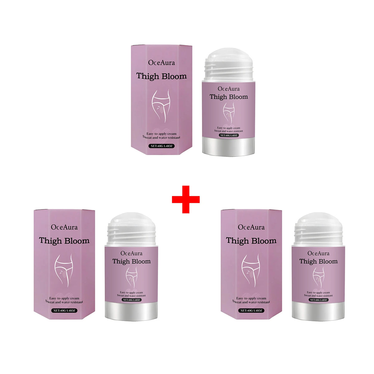 Anti-Chafe Thigh Balm Stick for Skin Protection and Friction Relief