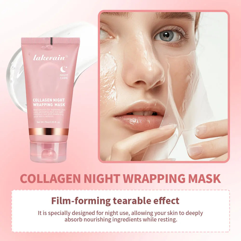 Collagen Overnight Wrapping Peel-Off Mask for Hydrating and Firming Skin