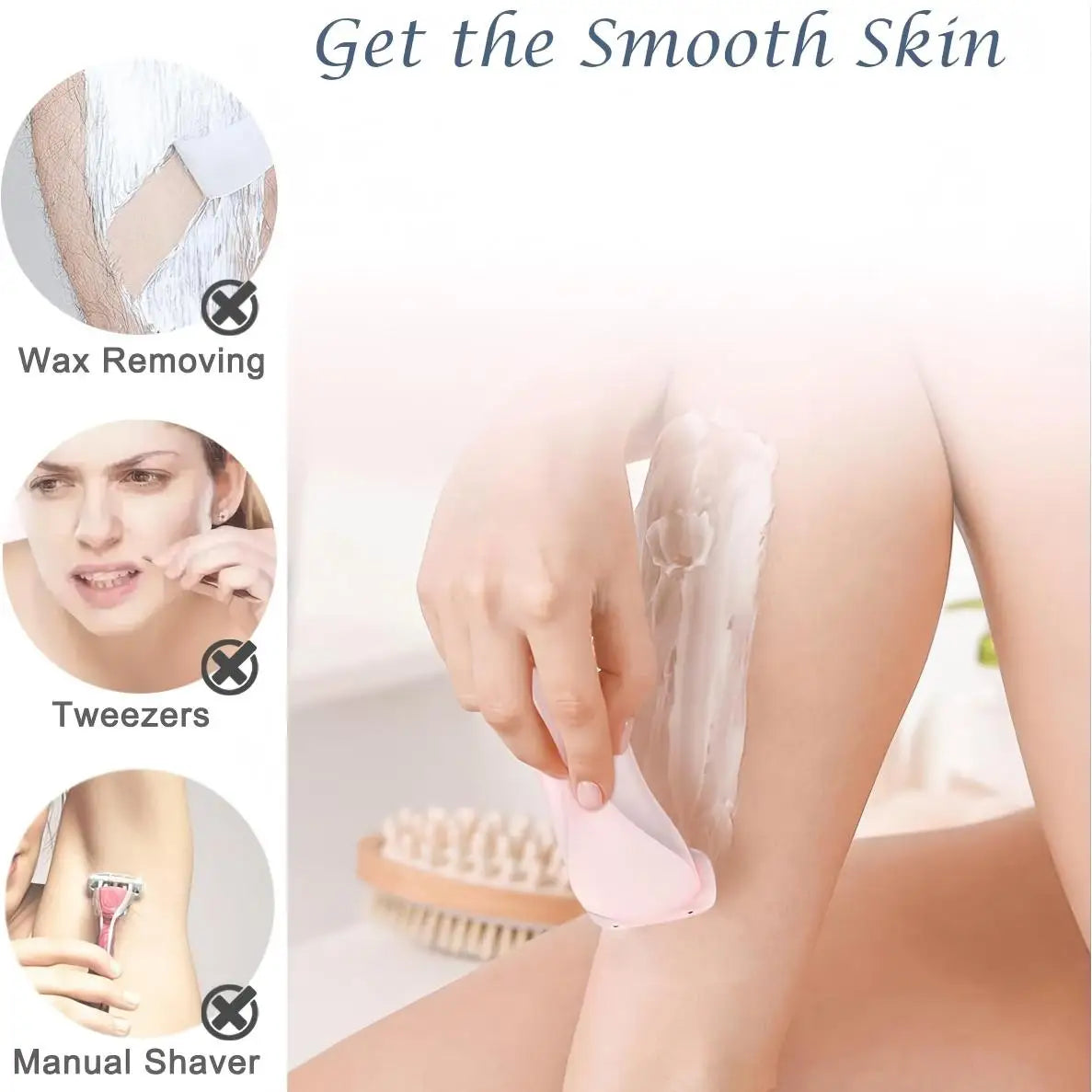 Electric Shaver for Women Painless Hair Remover for Body and Face - 3