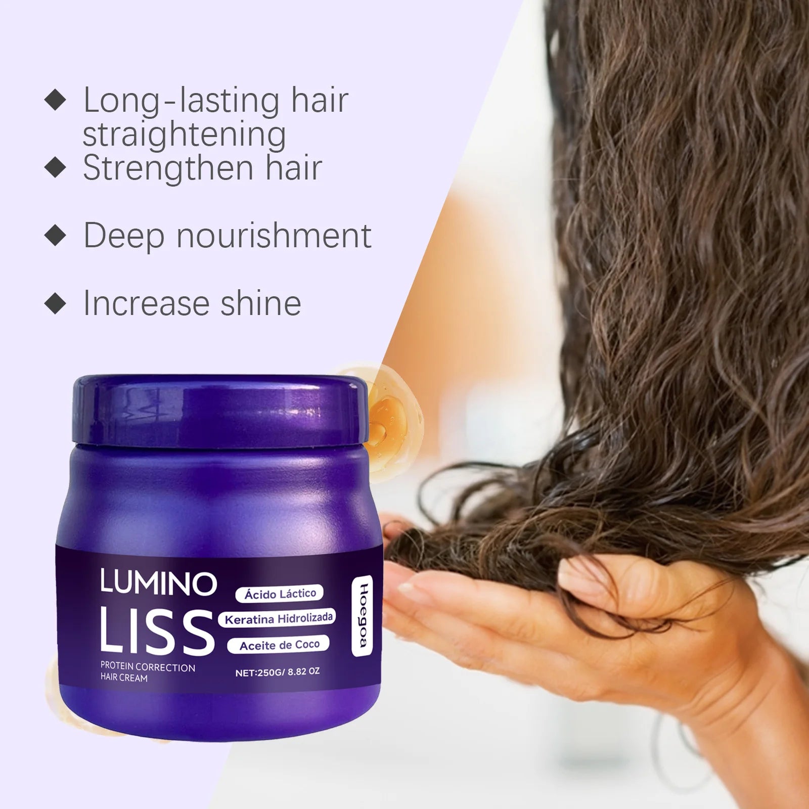 Protein Correction Hair Straightening Cream for Smooth Frizzy Hair - 14