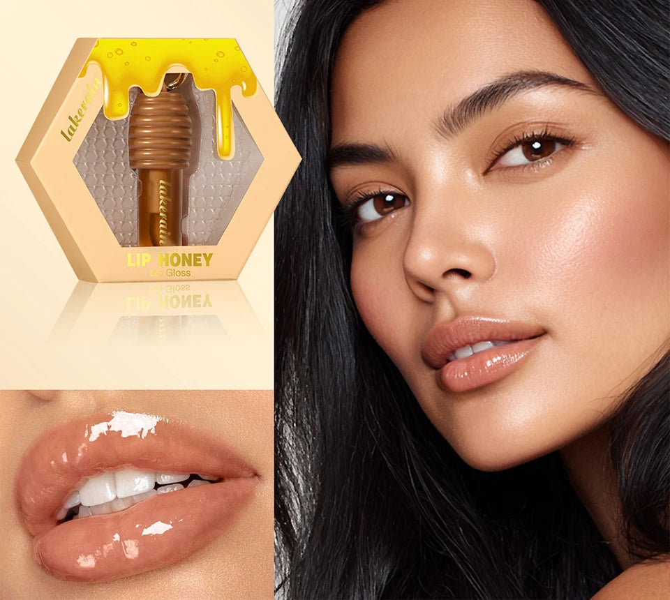 Honey and Chocolate Moisturizing Lip Gloss Set for Hydrated Lips - 7