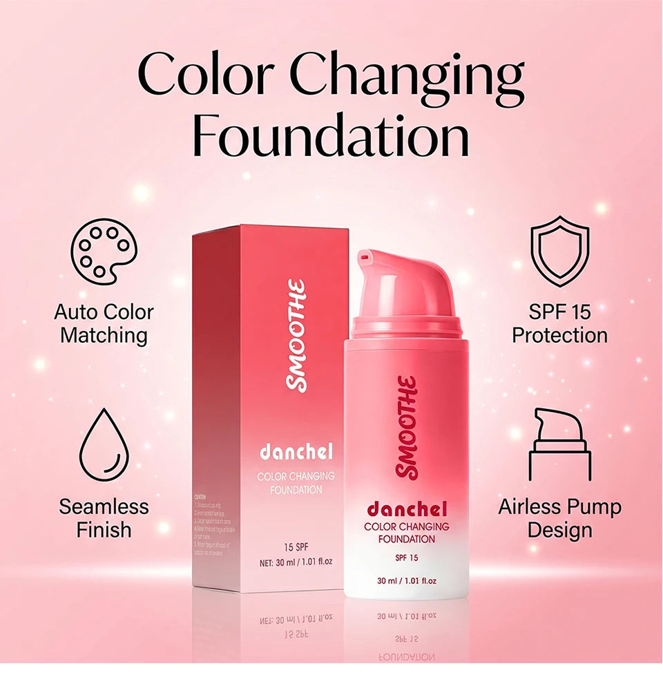 Color Changing Foundation for Flawless Seamless Skin Coverage - 9