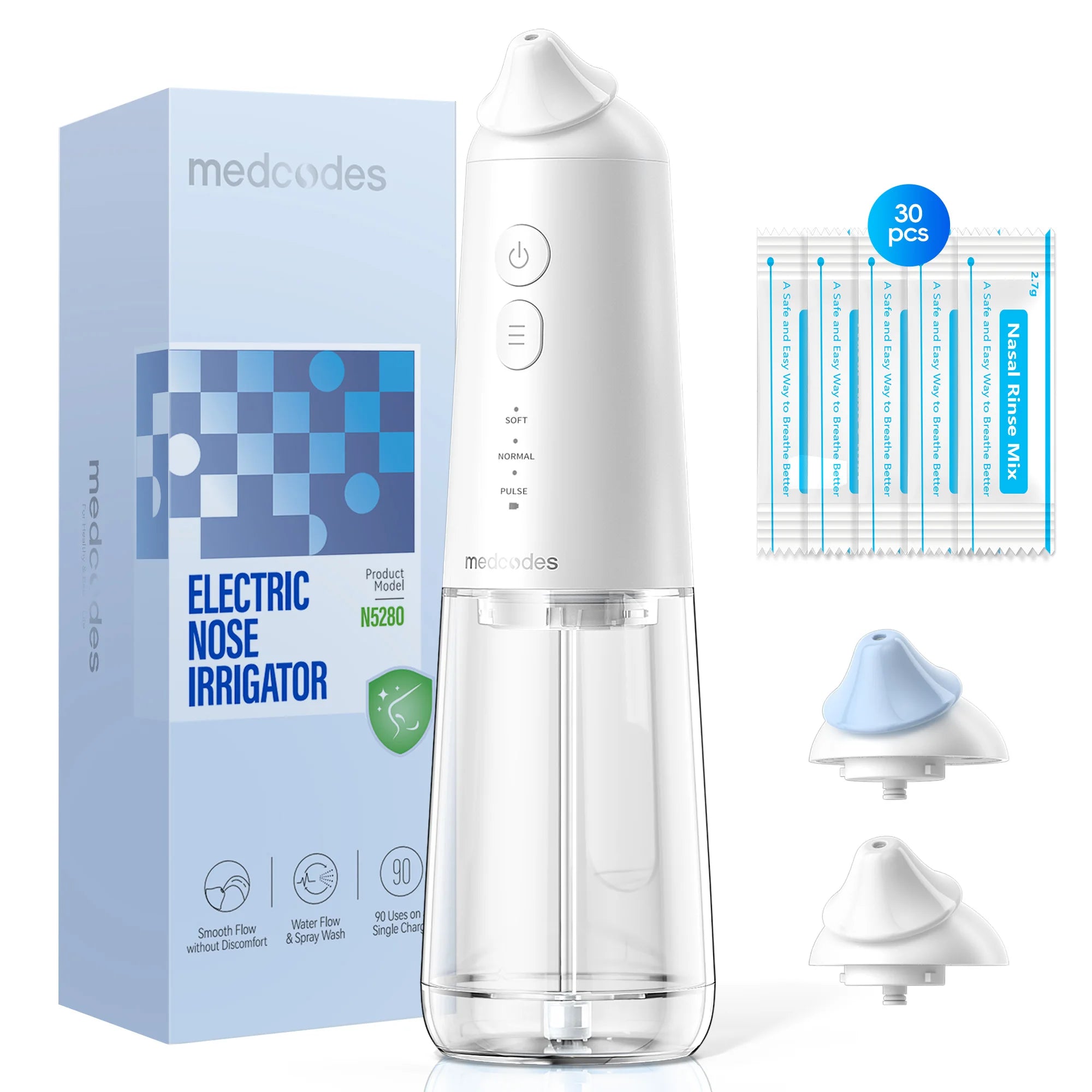 Electric Nasal Irrigation System for Sinus Relief and Allergy Cleaning - 1