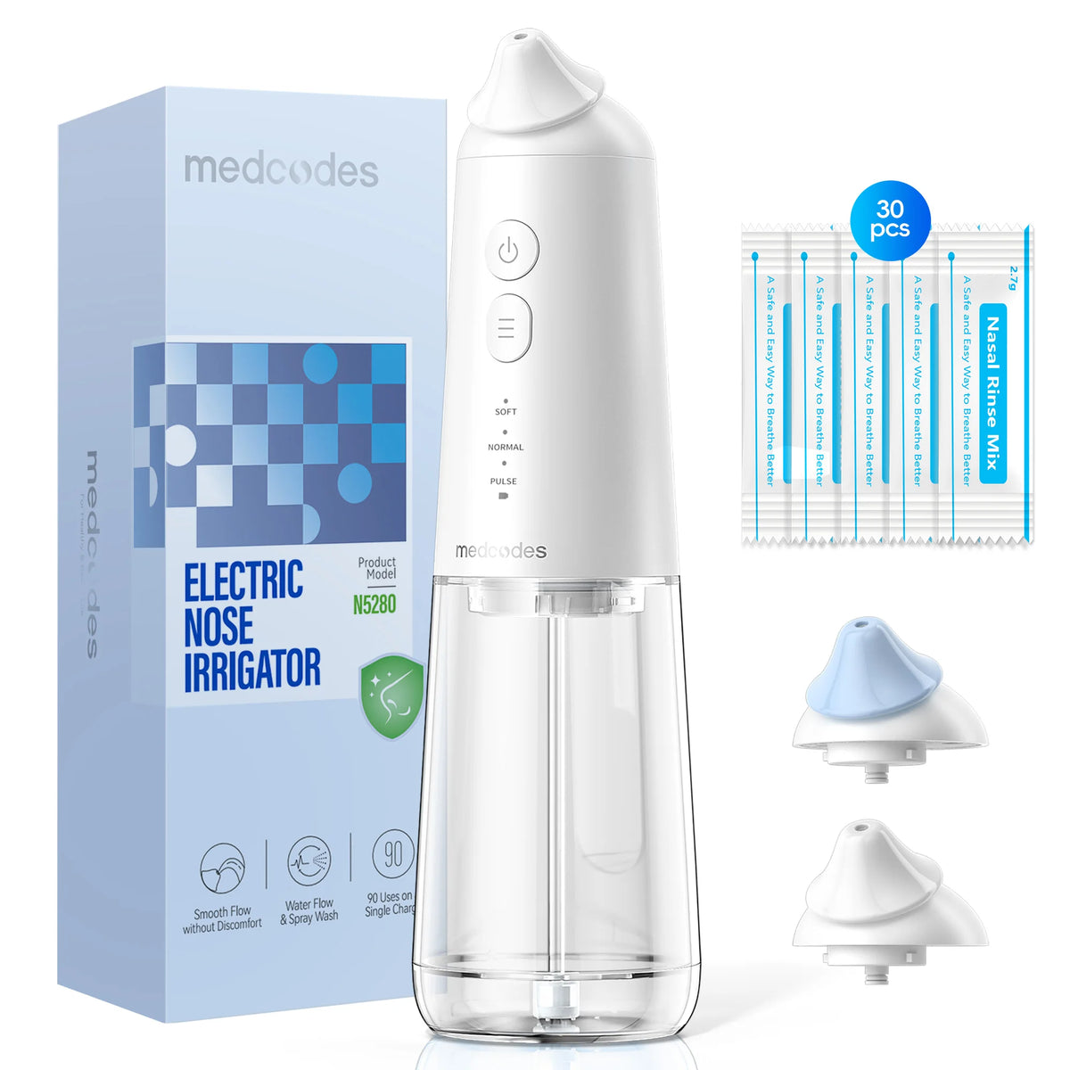 Electric Nasal Irrigation System for Sinus Relief and Allergy Cleaning