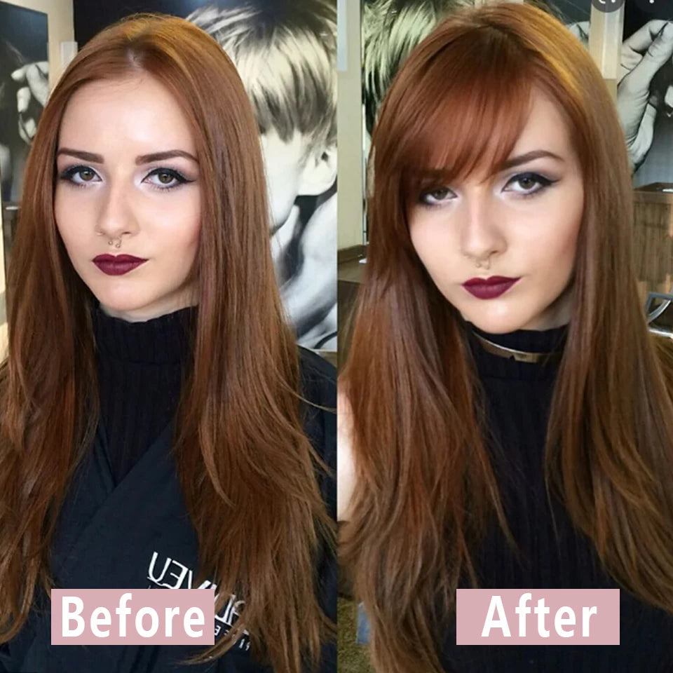 Clip-In Side Bangs Synthetic Hair Extension for Instant Volume - 3