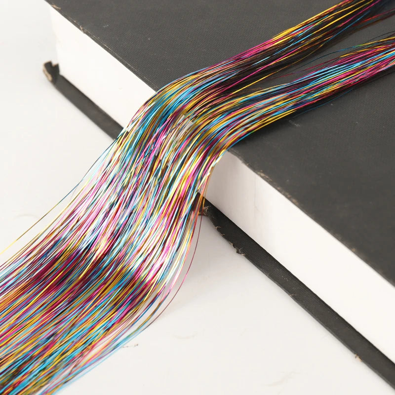 Sparkling Rainbow Hair Tinsel Strands for Instant Glamour and Style - 13