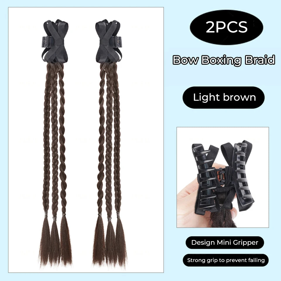 Long Clip-In Bubble Braid Ponytail Hair Extension for Daily Styling