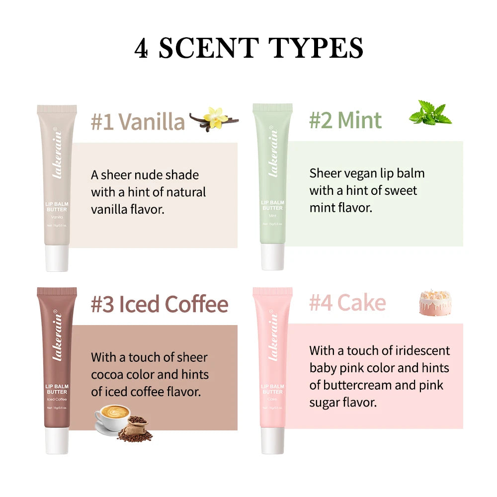 Hydrating Moisturizing Lip Balm Butter for Soft and Glossy Lips