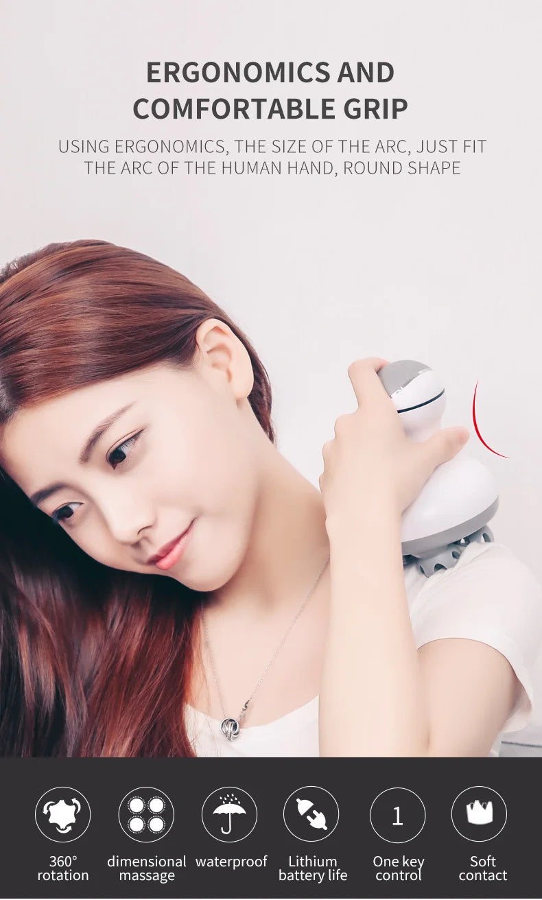 Electric Cordless Scalp Massager for Stress Relief and Hair Growth - 14