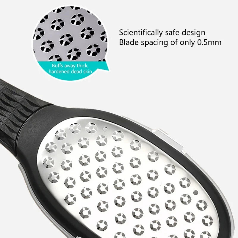 Professional Stainless Steel Foot File for Cracked Heels and Callus Removal - 2