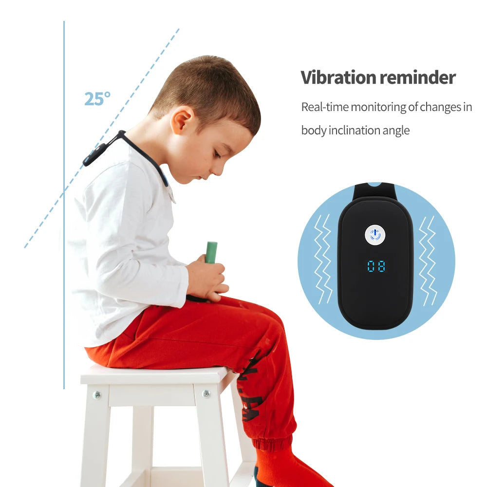 Intelligent Posture Corrector with LCD Display and Vibration Reminder