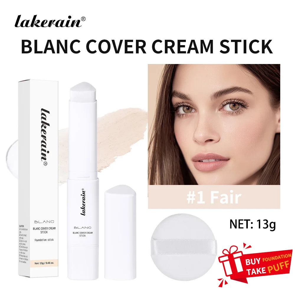 Color-Changing Foundation Stick with Built-in Blending Brush