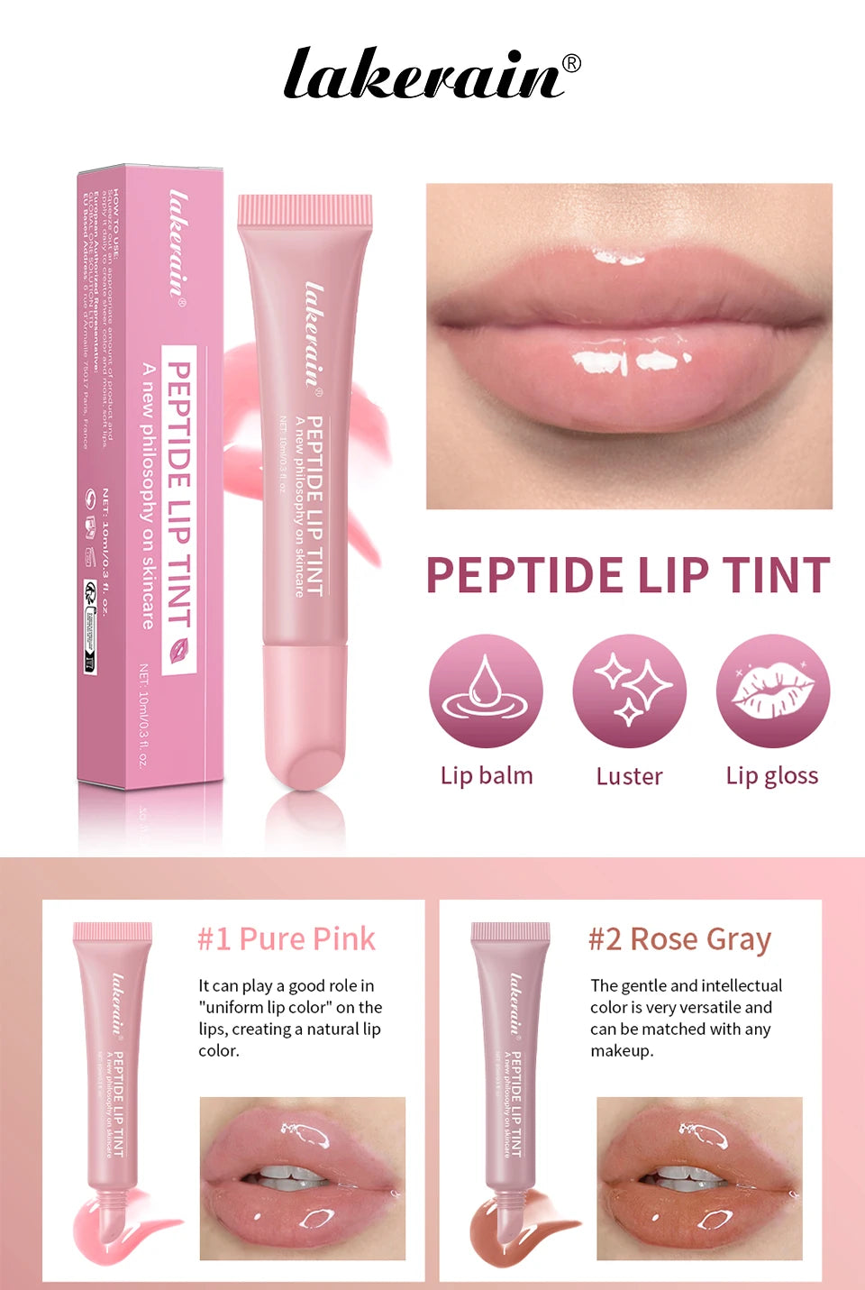 Peptide Moisturizing Lip Tint for Soft and Hydrated Lips