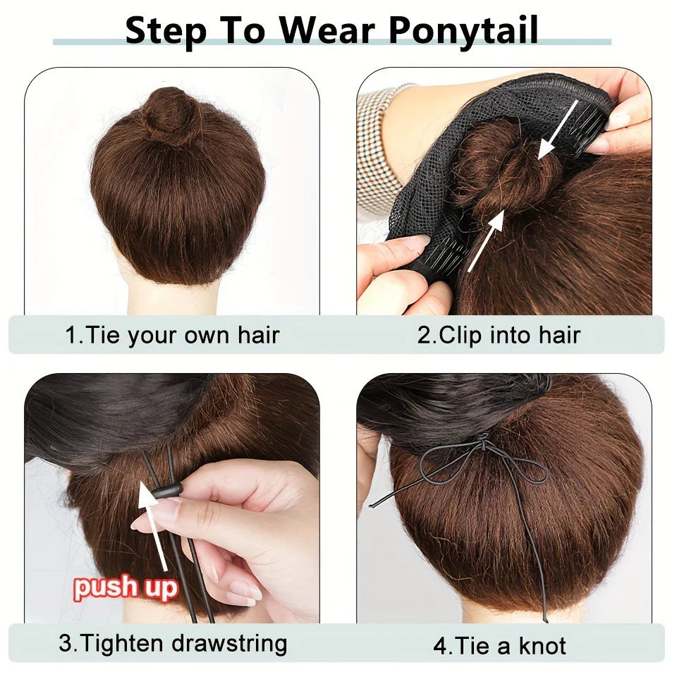 22-Inch Wavy Drawstring Ponytail Extension - 10