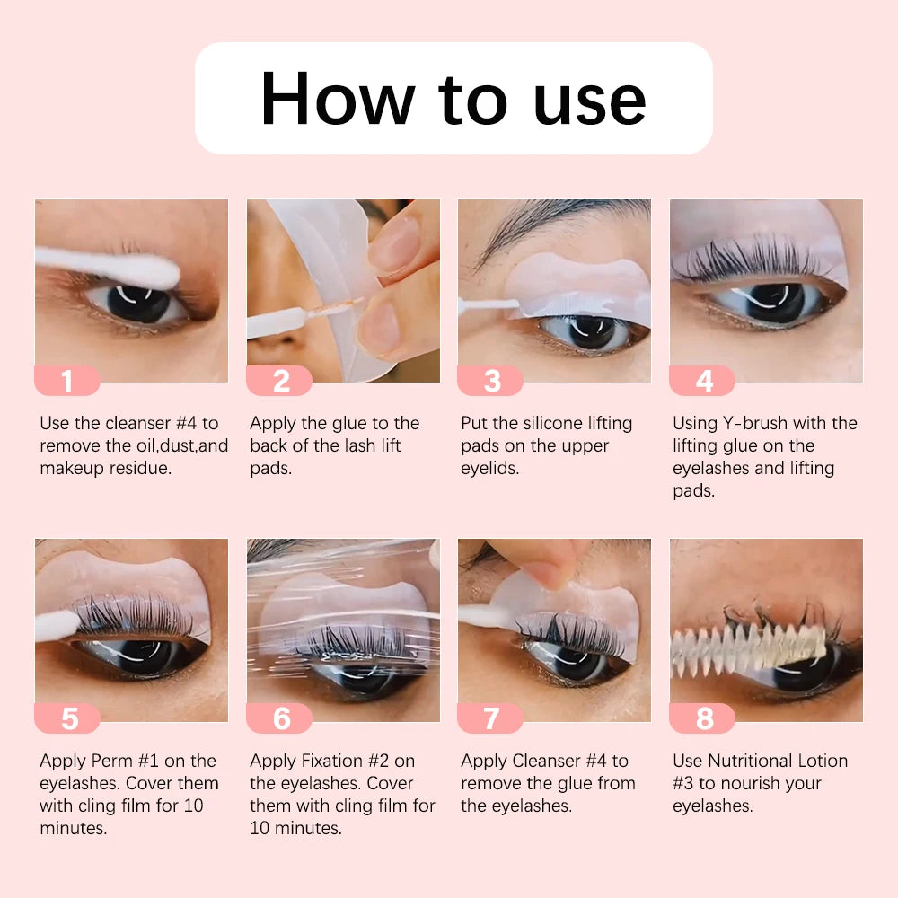 Professional Eyelash Lifting and Curling Perm Kit for Salon or Home Use - 5