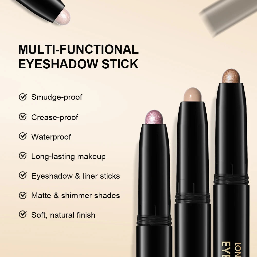 Longwear Waterproof Eyeshadow Pencil for All-Day Smudge-Proof Eye Makeup - 4