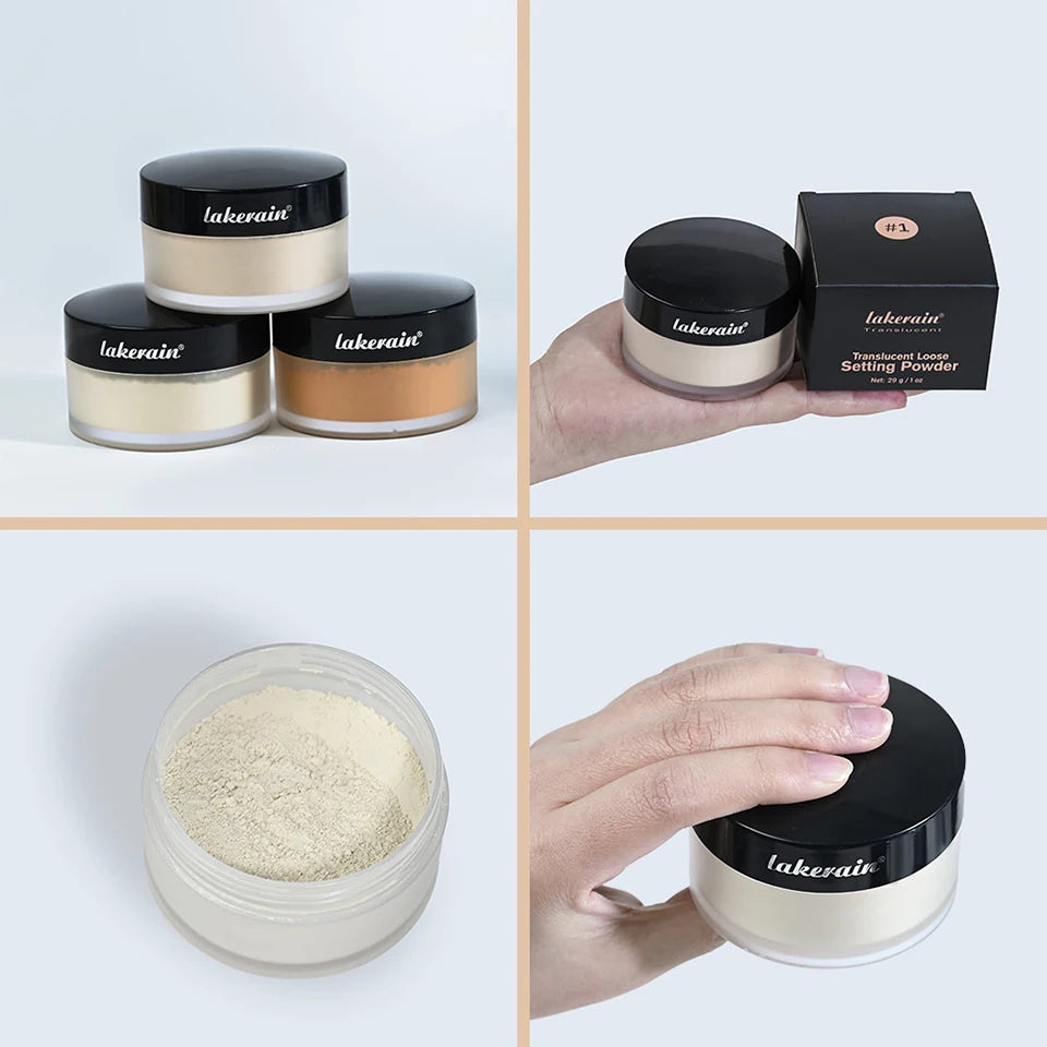 Translucent Loose Setting Powder for Flawless Matte Makeup Finish - 17
