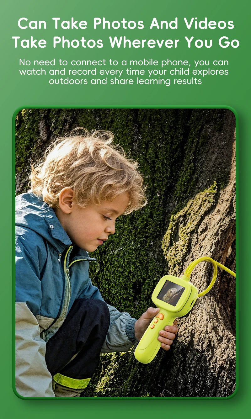 HD Borescope Inspection Camera for Kids Nature Exploration and Science - 9