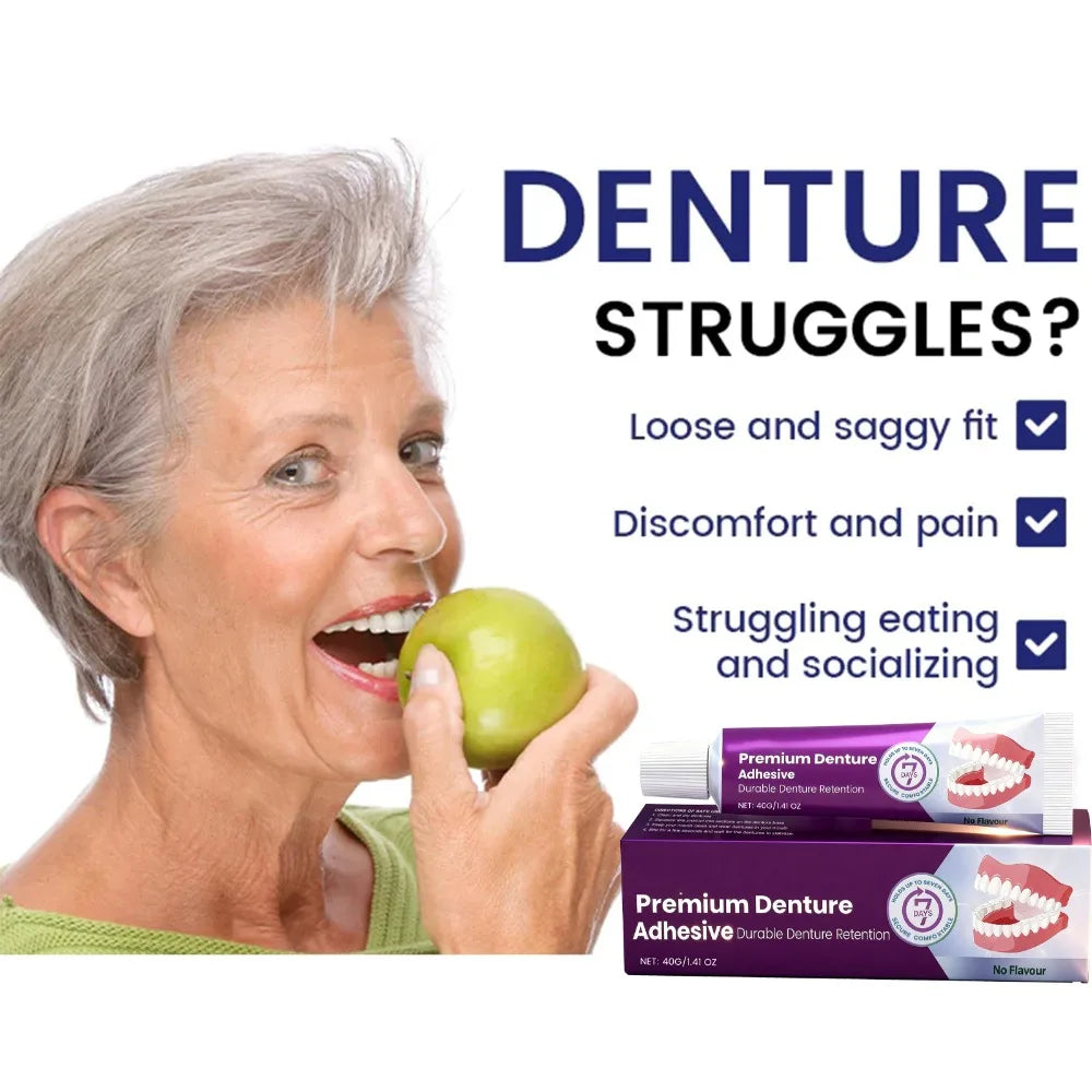 Thermoplastic Denture Adhesive for Secure Long Lasting Hold and Comfort