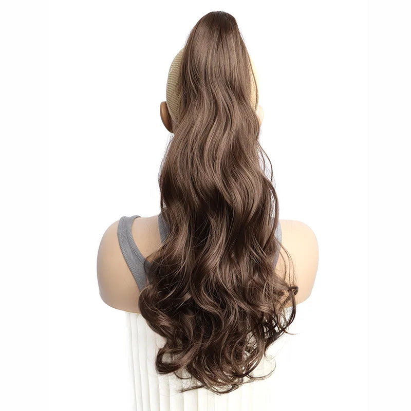 20-Inch Long Curly Claw Clip Ponytail Hair Extension - 20