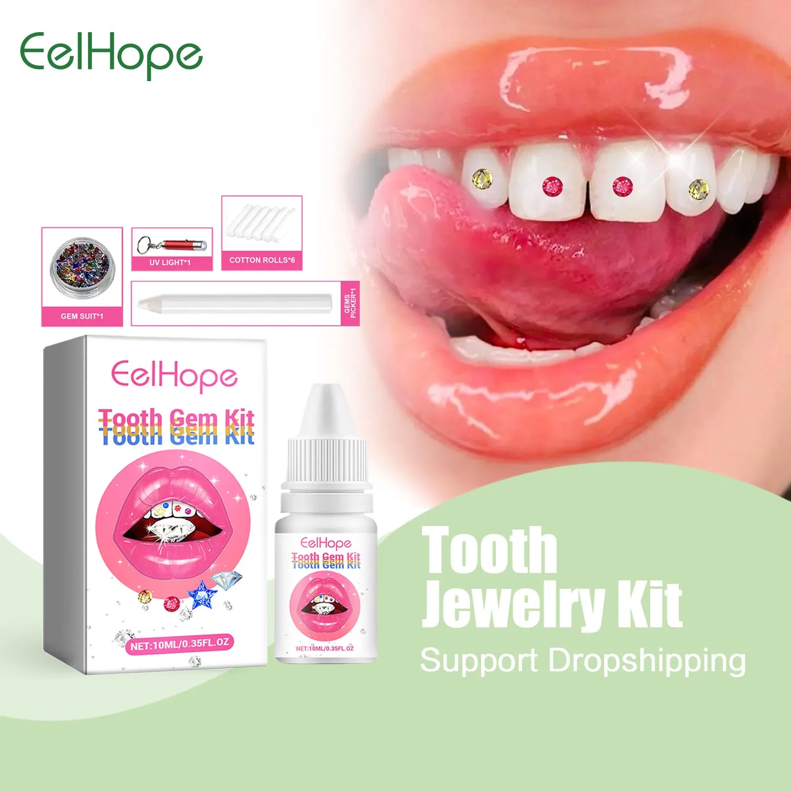Professional DIY Tooth Gem Kit for Sparkling Dental Jewelry Decoration - 1