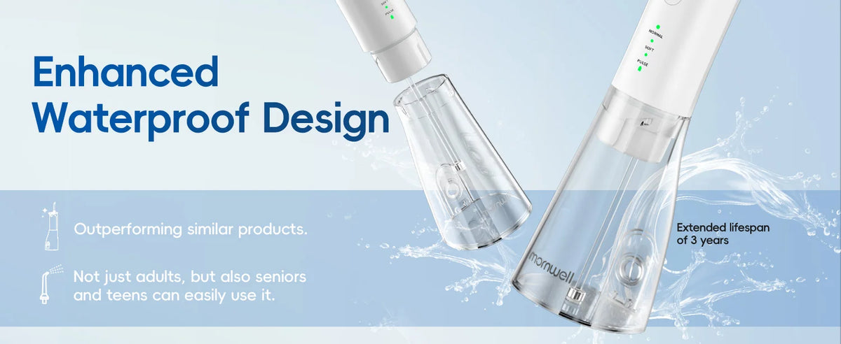Portable Rechargeable Electric Water Flosser for Teeth Deep Cleaning