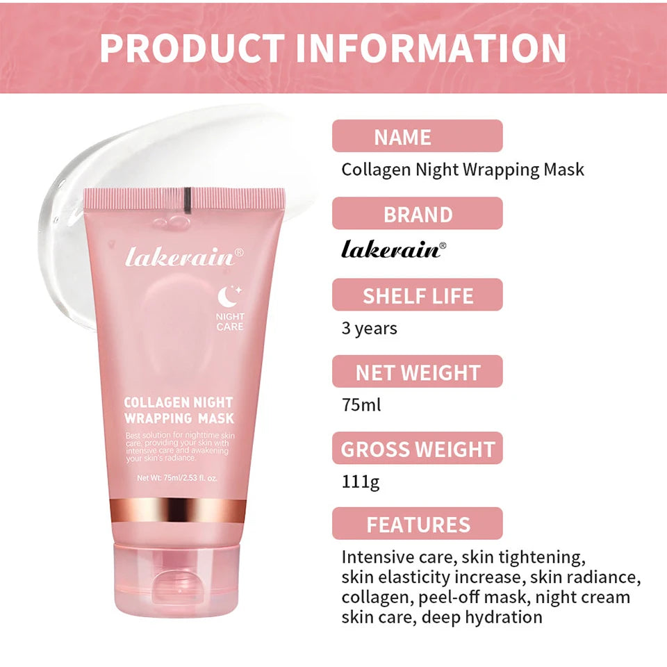 Collagen Overnight Wrapping Peel-Off Mask for Firming and Hydration - 15