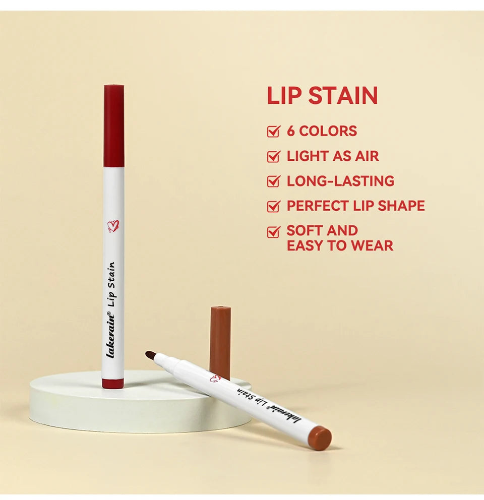 Dual-Sided Long-Lasting Lip Contour Stain and Liner Pen