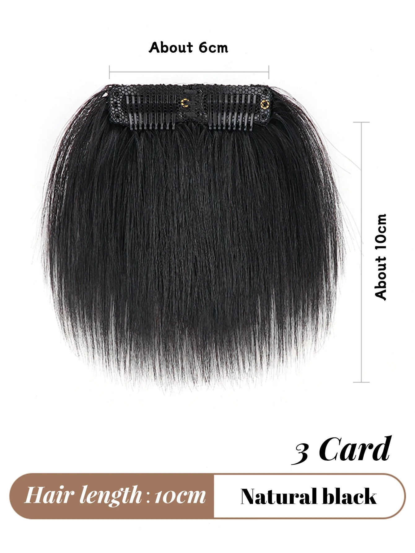 Clip-In Hair Bangs for Men High Forehead Coverage - 18