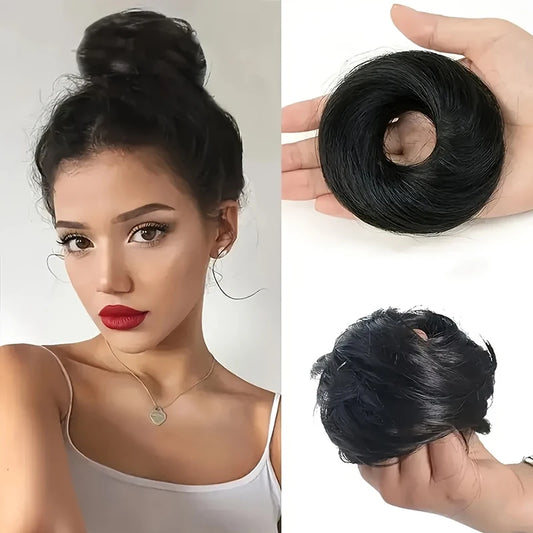 Messy Bun Hair Extension Donut Chignon for Quick Hairstyling