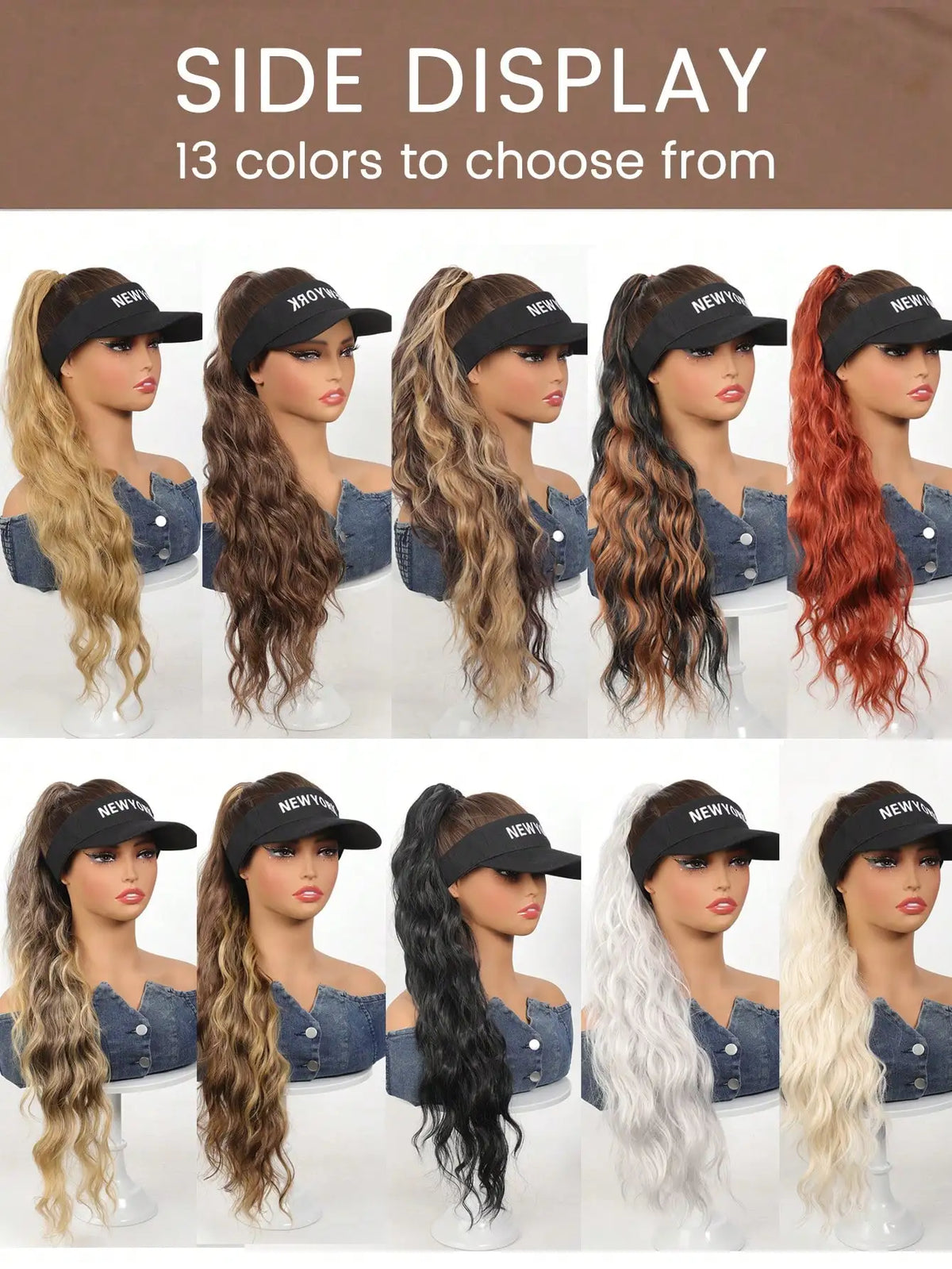 26-Inch Curly Wavy Claw Clip Ponytail Extension
