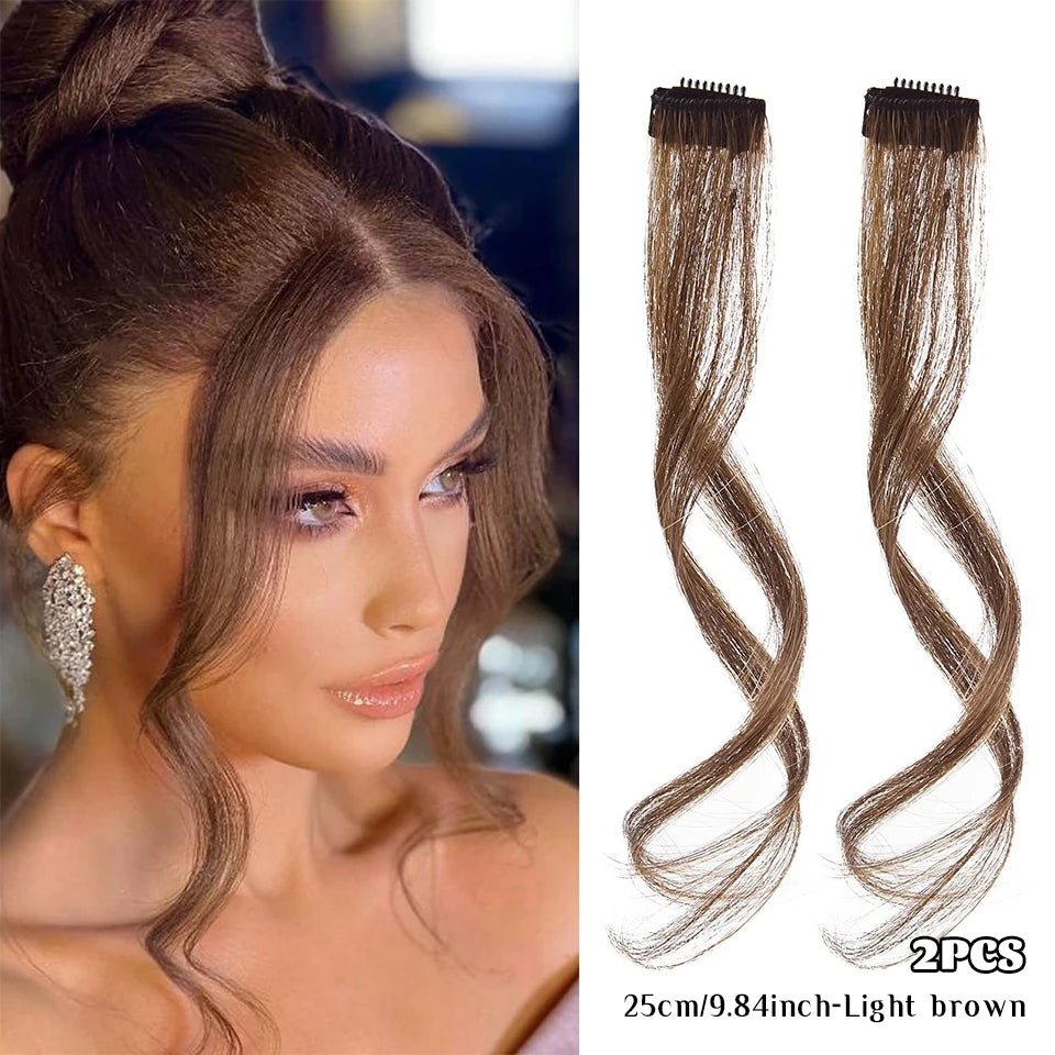 Clip-In Synthetic Hair Side Bangs for Instant Volume - 32