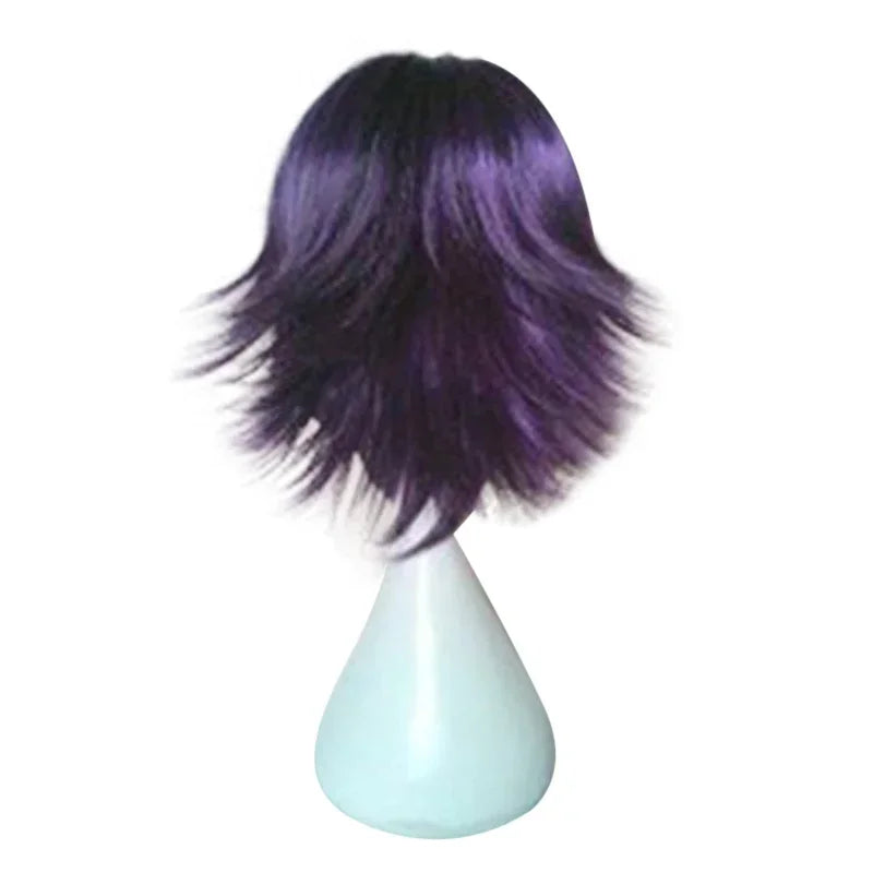 Short Curly Synthetic Anime Cosplay Wig - 4