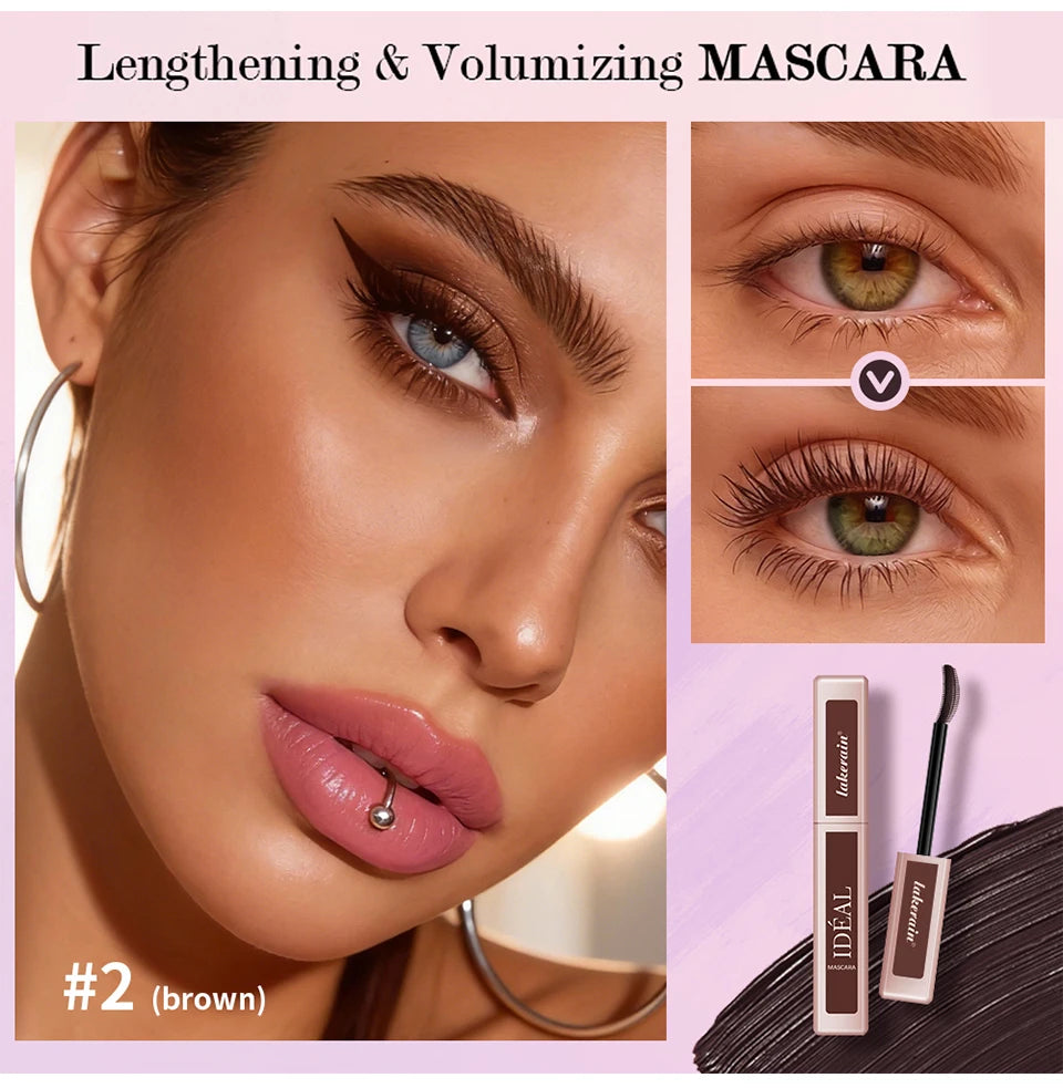 Waterproof Lengthening and Volumizing Mascara for Long Lasting Defined Lashes