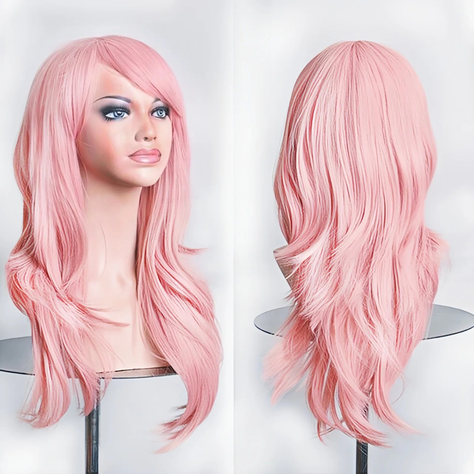 Long Wavy Synthetic Hair Wig for Cosplay and Costume Parties - 8