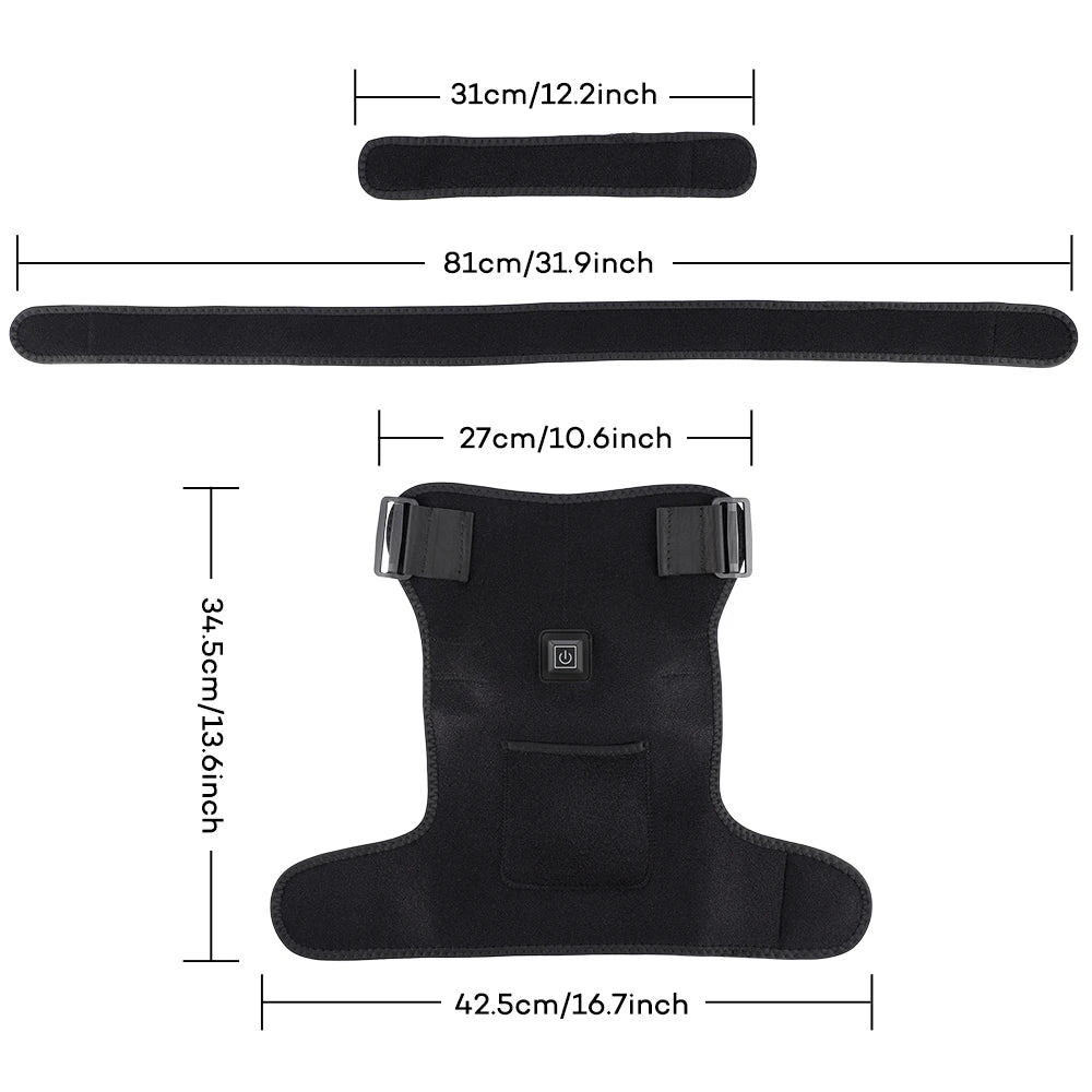 Red Light Therapy Heated Shoulder Brace for Pain Relief and Recovery - 13
