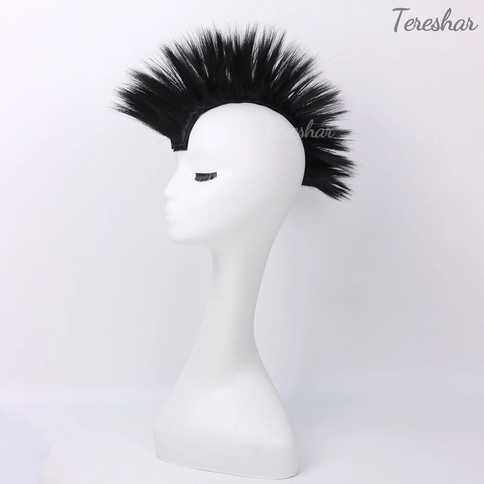 Synthetic Mohawk Helmet Wig for Motorcycle and Sports Helmets - 11