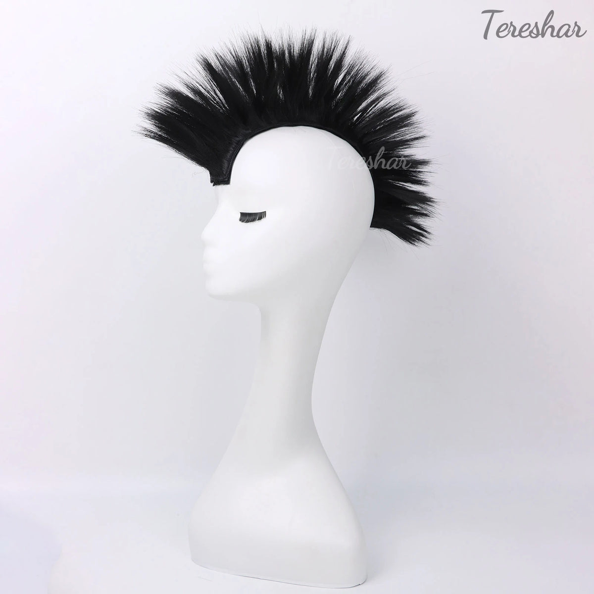 Adhesive Mohawk Helmet Wig for Motorcycle and Ski Helmets