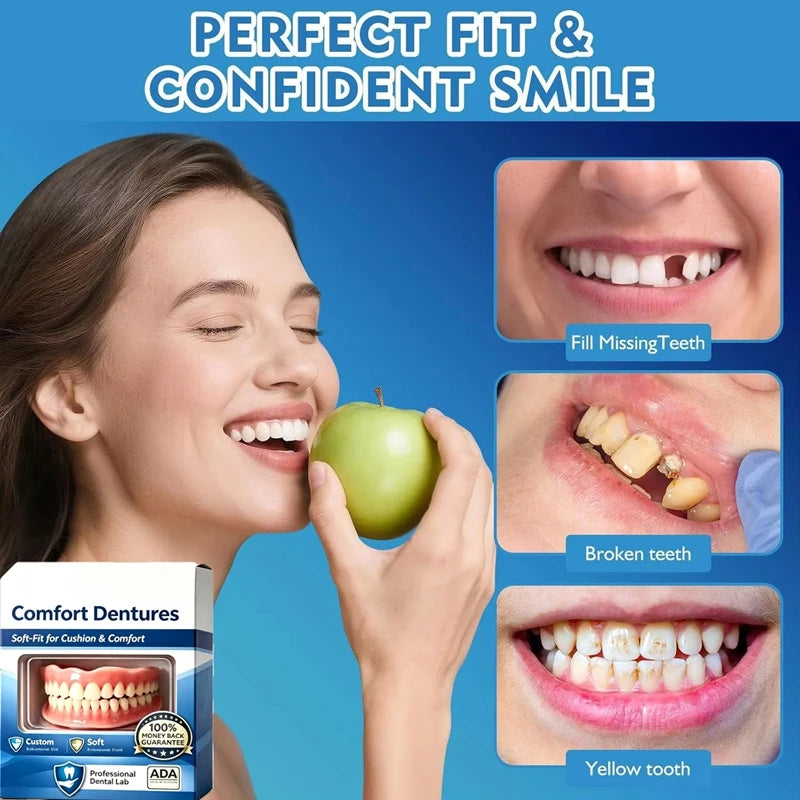 Comfort Fit Fake Teeth Set for Instant Smile Confidence - 3