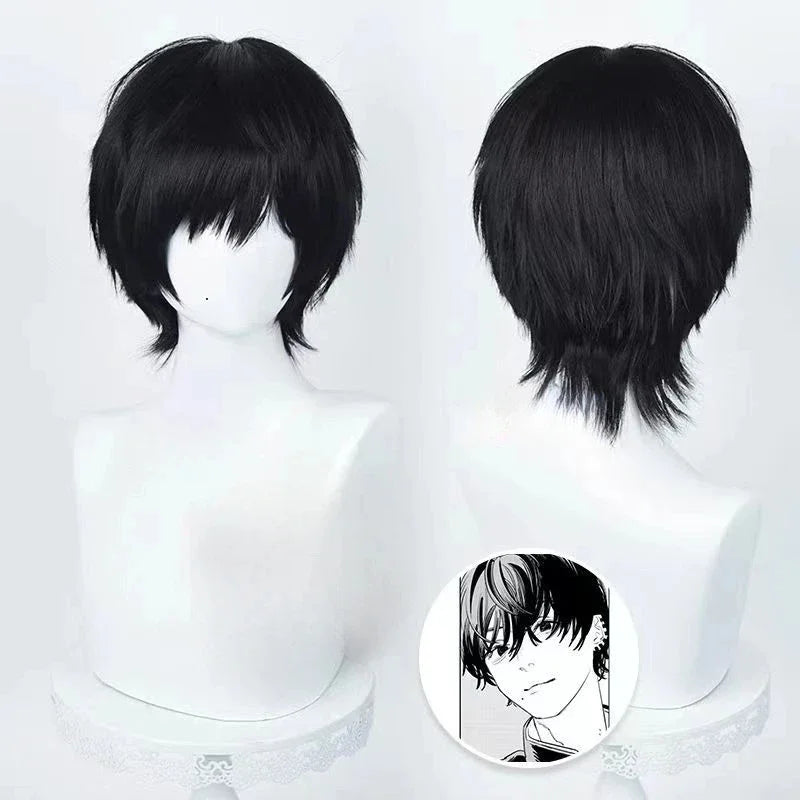Short Black Anime Character Cosplay Wig