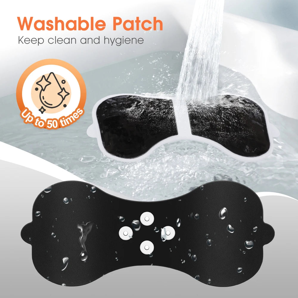 Portable Electric Body Massage Patch with Remote for Pain Relief
