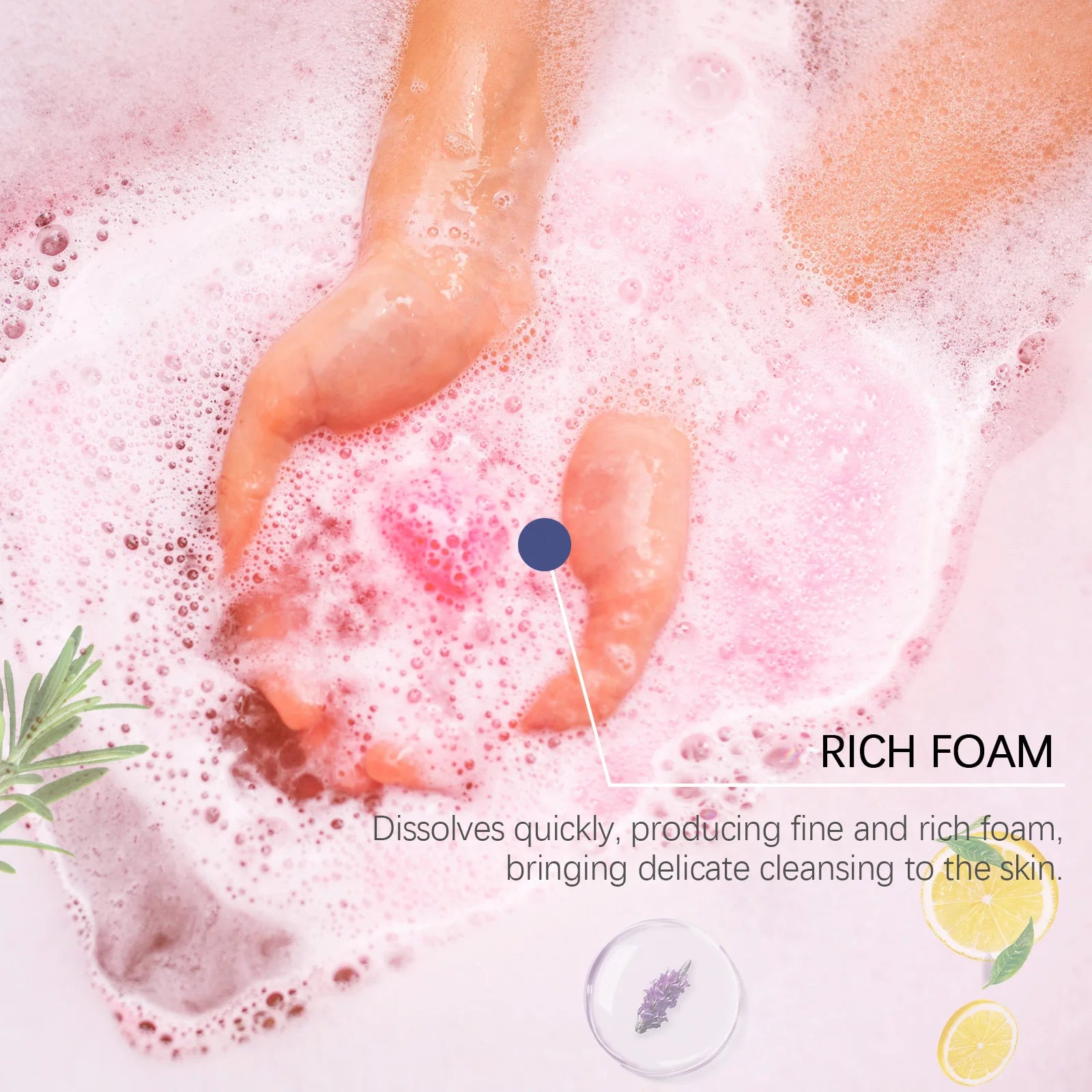 Aromatherapy Bath Bombs for Stress Relief and Moisturizing Skin Care - 3