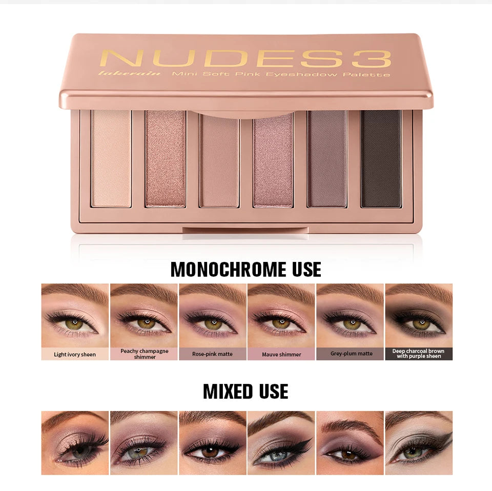 Neutral Matte and Shimmer Eyeshadow Palette for Daily Makeup - 11