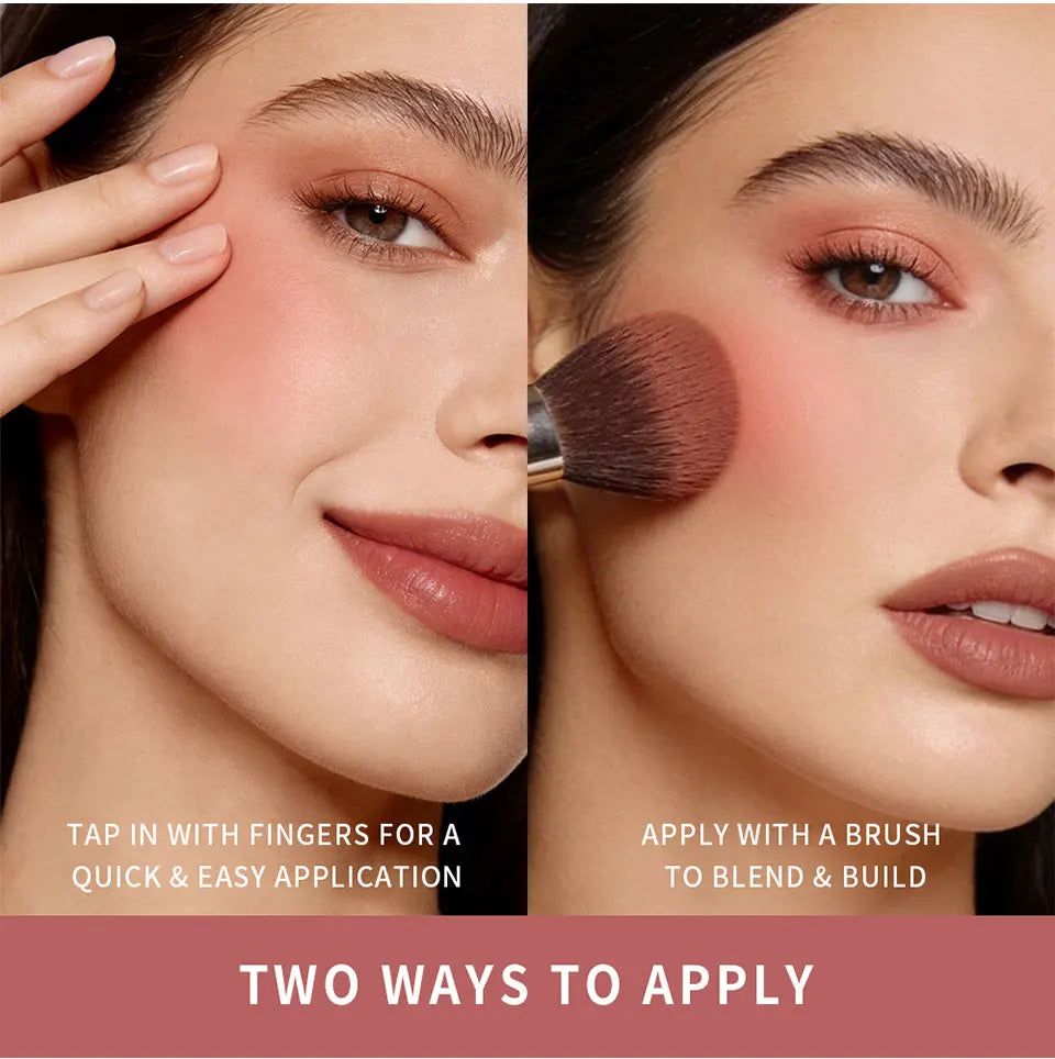 Matte Bouncy Cream-to-Powder Blush for Natural Long-Lasting Flush - 16