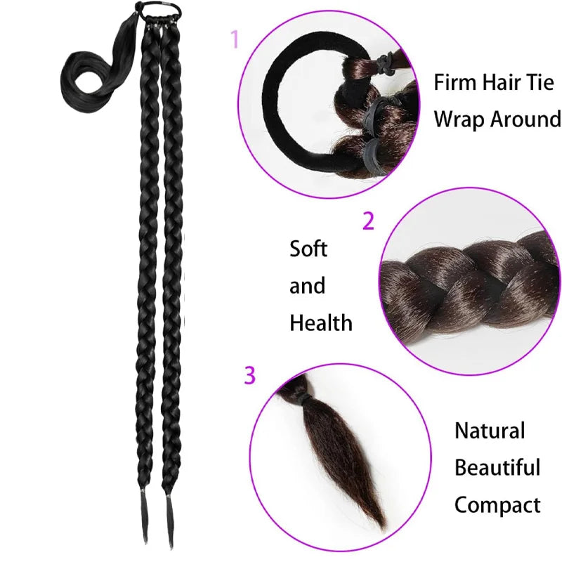 Braided Ponytail Extension for Quick and Stylish Hair Styling