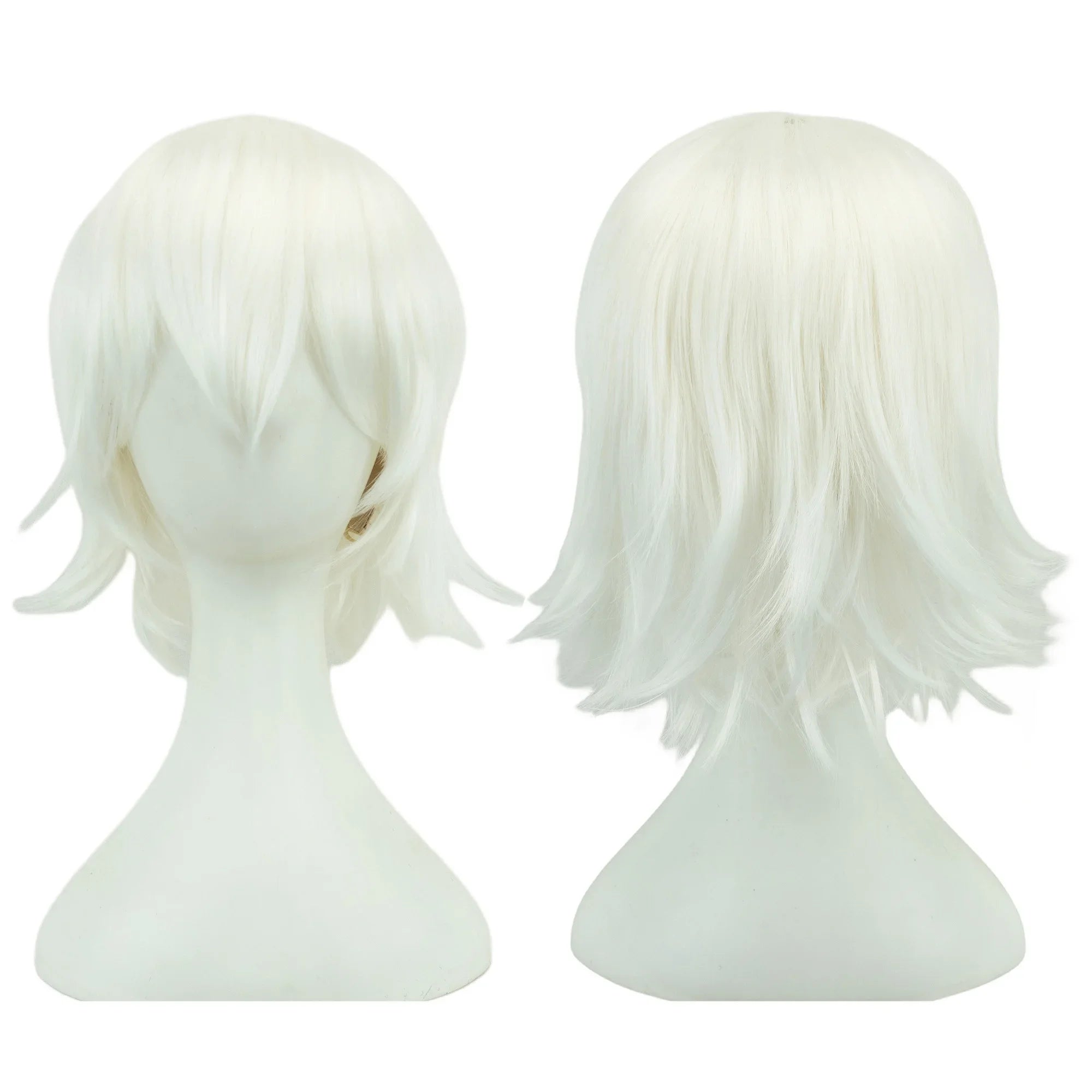 Short Curly Cosplay Bob Wig with Bangs for Costume Parties - 3