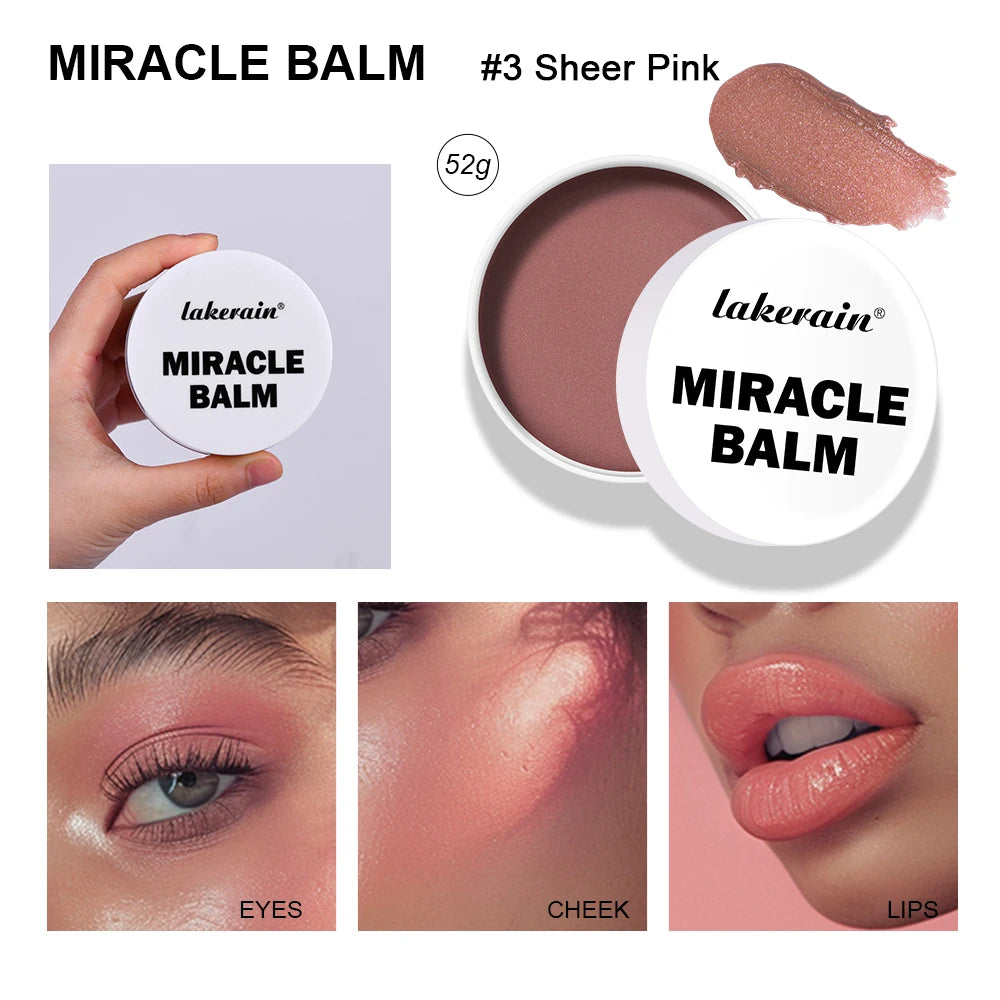 Multi-Purpose Cream Tint Balm for Cheeks Lips and Eyelids