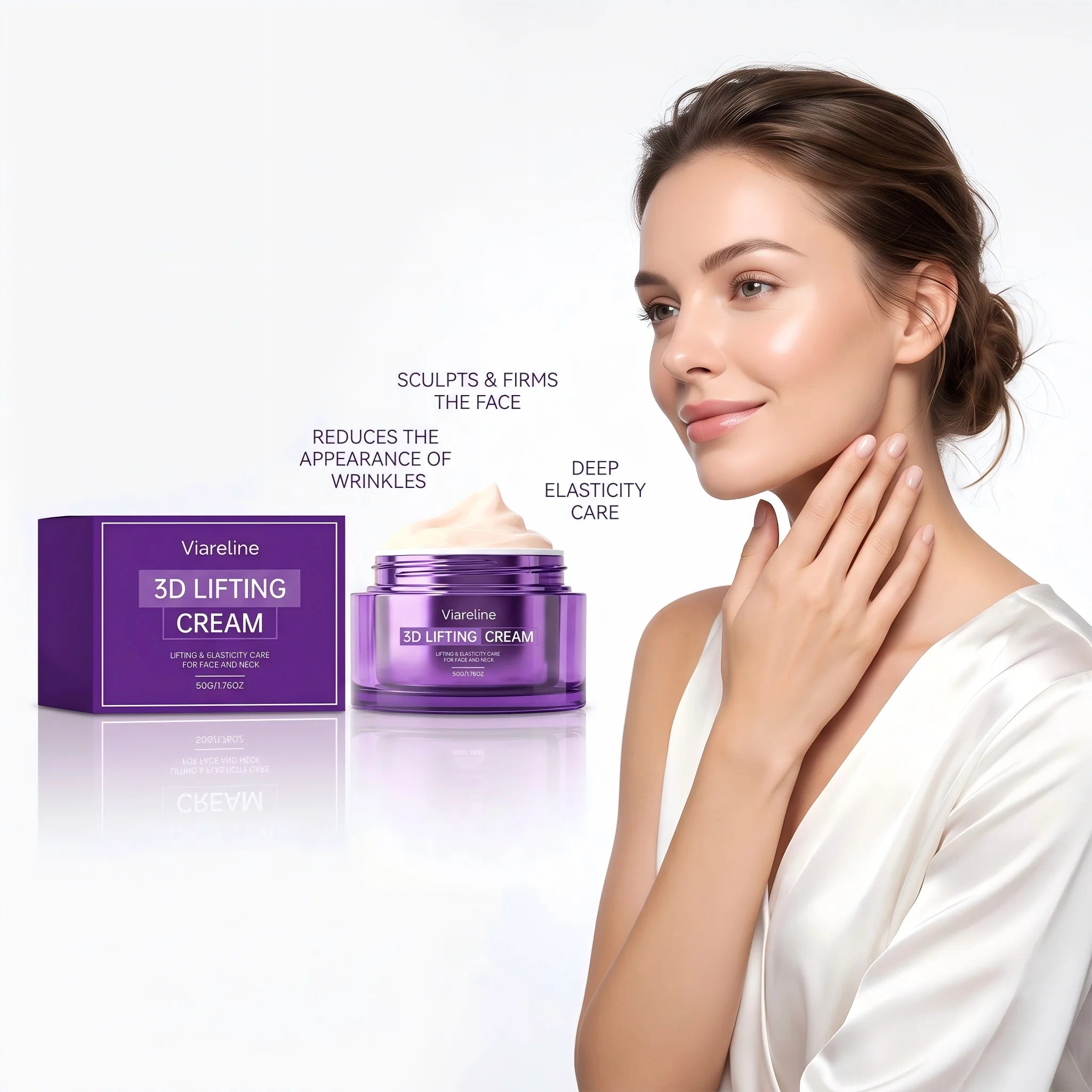 3D Lifting Firming Cream for Face and Neck Tightening and Anti-Aging - 2
