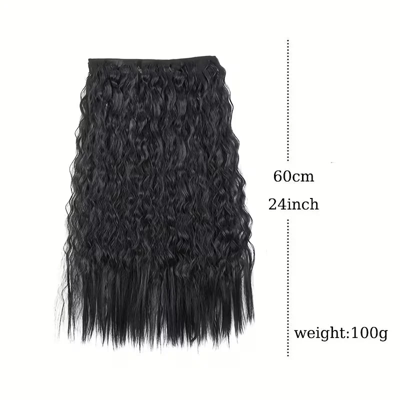 24-Inch Kinky Curly Clip-In Hair Extensions