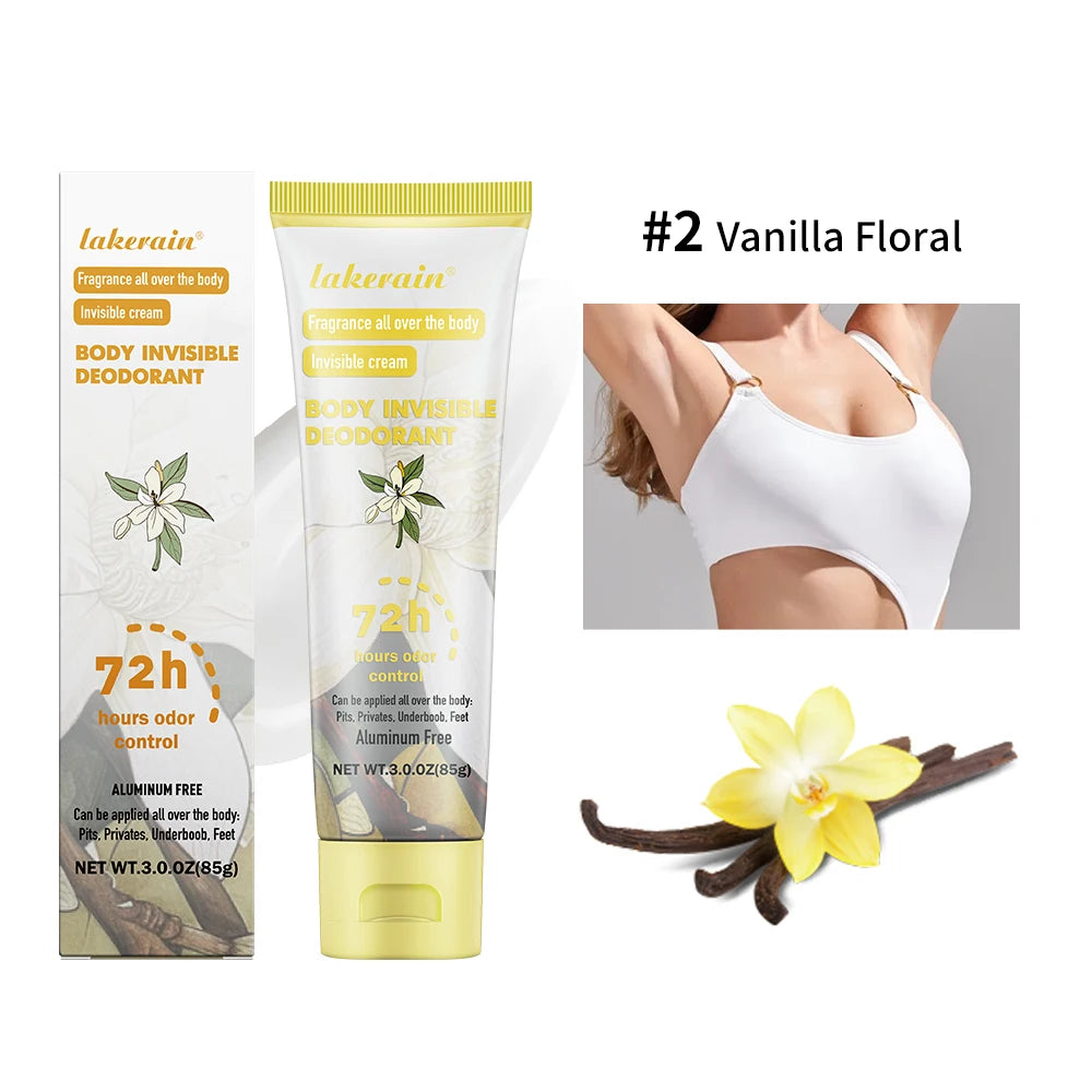 Long-Lasting Invisible Body Deodorant Cream for All-Day Freshness